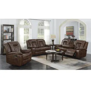 Home Cinema Recliner Sofa Seats Genuine or Air Leather Sofa Set Electric Recliner Couche Living Room Furniture