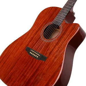 卸売高品質6弦スプルースギタープロフェッショナル40インチ無垢材アコースティックギター