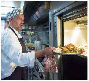 Pratos de cozinha ecológicos, pequeno elevador de serviço de alimentos