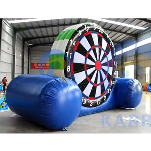 Jeu de sport de cible de football gonflable de parc d'attractions avec la location commerciale de ventilateur emploient le château gonflable de PVC installation facile - Product Image 4