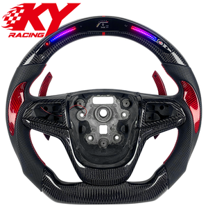Volante Deportivo de Fibra de Carbono con LED Personalizado para Chevrolet Camaro LS RS SS ZL1 2SS 2010-2021, con Paletas de Cambio Personalizadas - Product Image 1