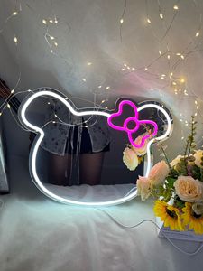 Enseigne au néon personnalisée miroir d'amour atmosphère décorative lumière lumineuse mot fait acrylique matériel - Product Image 6
