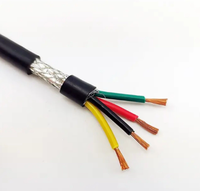 Câble souple blindé RVVP 0,2 mm², isolation et gaine en PVC, câble de commande multiconducteurs pour la transmission de signaux de capteurs