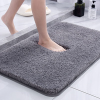 Tapis de bain shaggy minimaliste avec technologie de lavage en machine, motif abeille adorable, tapis de sol, tapis de maison, tapis de bain
