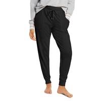 Pantalon de jogging en molleton pour femme, personnalisé avec logo et design, taille élastique à cordon, poches et broderie, idéal pour l'automne