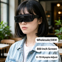 Lunettes de visionnage grand écran, protection oculaire, cinéma virtuel grand angle, écran portable pour longues séances de films, home cinéma
