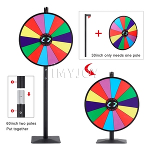 24นิ้วแห้งลบรูเล็ตรางวัลหมุนล้อแห่งโชคลาภสำหรับรางวัลเทศกาลชนะเกม - Product Image 4