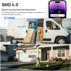 Chúng tôi cổ 8MP ai phát hiện con người ngoài trời tầm nhìn ban đêm được xây dựng trong mic PoE CCTV <span class=keywords><strong>Camera</strong></span> Plug and Play làm việc với HIK NVR - Product Image 6