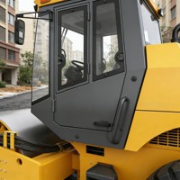 Rouleau compresseur à tambour unique CNCMC TRSH12 110 kW avec moteur Cummins, 12 tonnes, tambour de 2100 mm, compacteur vibrant pour la construction de routes en asphalte