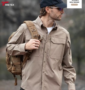 Camicie Eleganti <span class=keywords><strong>da</strong></span> <span class=keywords><strong>Uomo</strong></span> TIMETEX di Alta Qualità, Vestibilità Slim, Traspiranti <span class=keywords><strong>in</strong></span> <span class=keywords><strong>Lino</strong></span>/Cotone, Colletto alla Coreana, Antipiega, con Tasca sul Petto Personalizzabile - Product Image 2