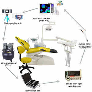 <strong>High</strong> <strong>Quality</strong> Portable <strong>Dental</strong> <strong>Chair</strong> with Electric Air Compressor Metal Handpiece Clinic-Hospital <strong>Unit</strong> - Product Image 6