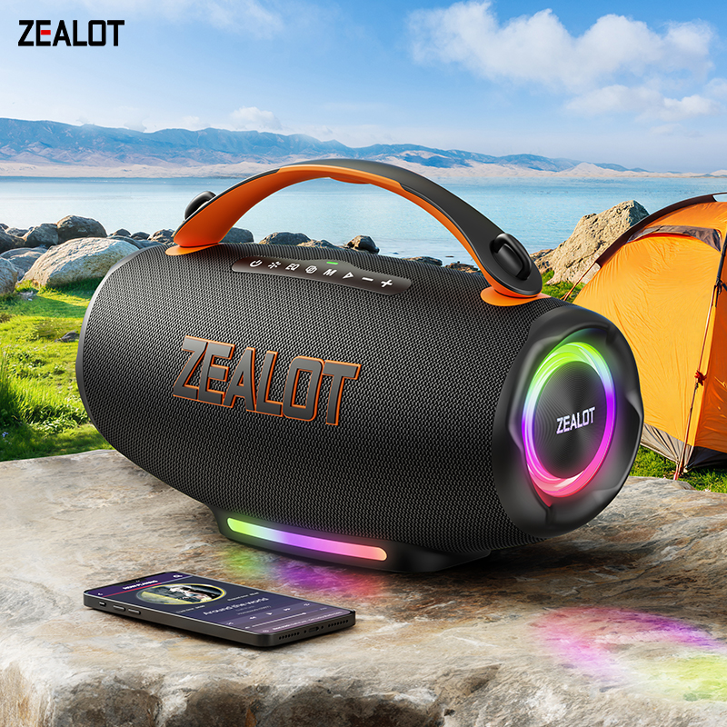 Zealot S167 Portable Speaker - 100W, 24000mah, Waterproof