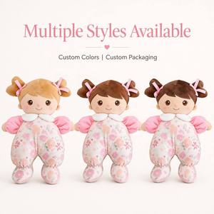 <span class=keywords><strong>Poupée</strong></span> en peluche douce gothique pour bébé fille, <span class=keywords><strong>ma</strong></span> <span class=keywords><strong>première</strong></span> <span class=keywords><strong>poupée</strong></span>, avec hochet interactif, 23 cm, tenue florale rose, jouet doux - Product Image 2