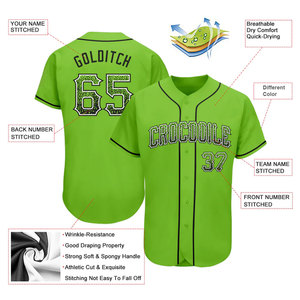 Uniforme de Béisbol Deportivo Personalizado con Cuello en V para Adultos, Conjuntos de Uniformes de Béisbol con Estampado Personalizado, Talla Personalizada, Ligero, Transpirable y de Secado Rápido - Product Image 6