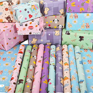 2026 New Style Eco-Friendly Reusable Recyclable Gift <b>Wrapping</b> <b>Paper</b> <b>Roll</b> Birthday Gift Box Decorative Art <b>Paper</b> Flower Bag Craft - Product Image 1