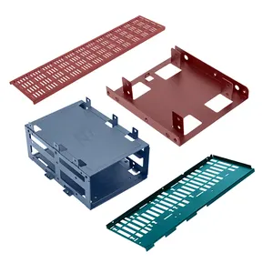 Caixas de computador em massa roxas de alta qualidade personalizadas, gabinete de alumínio para escovar e polir em aço inoxidável