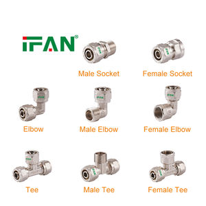 שסתום לחיצה רבע סיבוב IFAN במבצע חם, 16 מ\\\"מ 1/2 אינץ', פליז, מחבר <span class=keywords><strong>PEX</strong></span> זכר, מחבר לחיצה <span class=keywords><strong>PEX</strong></span>, מחבר פליז - Product Image 4