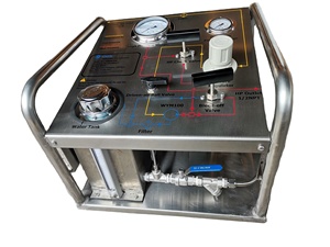 50 Bar Portable High Pressure <strong>Hydrostatic</strong> Testing Pump Valve Test Equipment