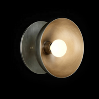 Chambre salon étude haut de gamme classique laiton antique finition LED support unique applique murale lumière couloir chevet applique murale