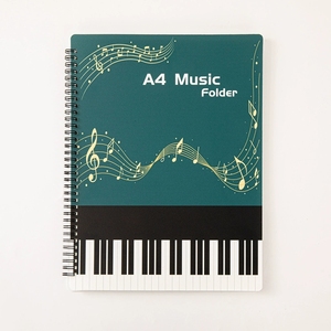 Wholesale Custom Logo A4 Coil‑Bound Sheet <b>Music</b> Folder For <b>Music</b> School - Product Image 1