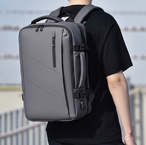 <span class=keywords><strong>Mochila</strong></span> Oxford Azul <span class=keywords><strong>50</strong></span> <span class=keywords><strong>Litros</strong></span> Impermeable con USB Dry Bags Corporativo Mayorista sin Cremallera - Product Image 3