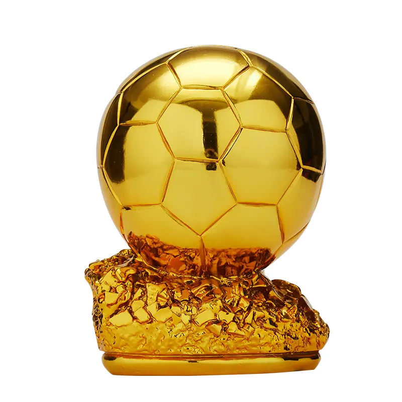 Grosir Piala bola emas kustom cangkir sepak bola Resin koleksi hadiah juara