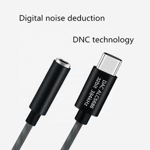 ชิปเซ็ต DAC 32บิต/384kHz, USB-C อเนกประสงค์ชนิด C พอ<span class=keywords><strong>ร์</strong></span>ตอะแดปเตอร์3.5มม. <span class=keywords><strong>แจ็</strong></span><span class=keywords><strong>ค</strong></span> AUX/<span class=keywords><strong>หู</strong></span>ฟังสำหรับ Samsung Google Huawei Mi - Product Image 4