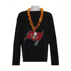 Collier avec grand logo personnalisé en mousse EVA haute densité lumineuse, en forme de chaîne, pour les fans de sport - Product Image 1