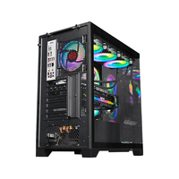 High Airflow ATX Computer Case Supports 360mm AIO Liquid Cooling 7 Expansion Slots RGB Gaming Chassis With Type-C Port
