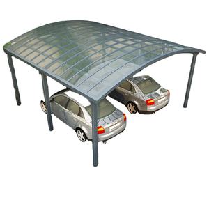 Abri de voiture extérieur imperméable, auvent en polycarbonate, protection UV, aluminium moderne, double abri de voiture, garage, abri de stationnement pour voiture, usine - Product Image 1