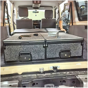 LC71 <b>Storage</b> <b>Drawer</b> <b>Box</b> VRD4X4 Module <b>Drawer</b> System for Toyota Land Cruiser 71 Single <b>Drawer</b> with swings - Product Image 4