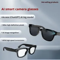 Lunettes Intelligentes IA UV400 avec Caméra HD, Reconnaissance Photo/Vidéo, Traduction, pour l'Extérieur, Certifiées CE FCC, Direct Usine