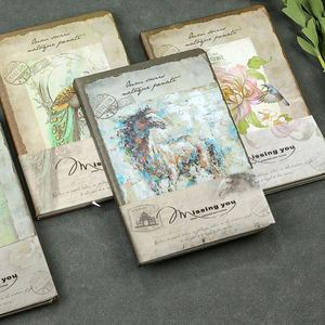 European-style Retro Color Page Notebook <b>Creative</b> Illustration Notepad <b>Gift</b> Souvenir Handbook - Product Image 3