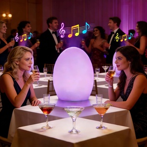 Modern Outdoor Restaurant Table Lights Remote Control DC <strong>Wireless</strong> Charging Rechargeable LED Table <strong>Lamp</strong> - Product Image 4