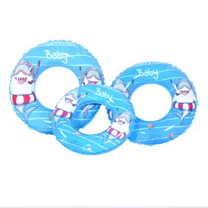 Directo de fábrica personalizar anillo inflable PVC soplar donut flotador tubo inflable piscina flotadores tubos de natación para adultos y niños