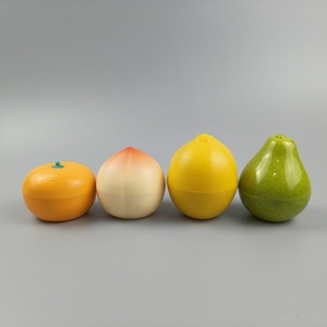 Venta caliente lindo 30ML1oz fruta <span class=keywords><strong>en</strong></span> forma de bote crema tarro vacío mano cara crema botella Limón Pera melocotón naranja botella - Product Image 1