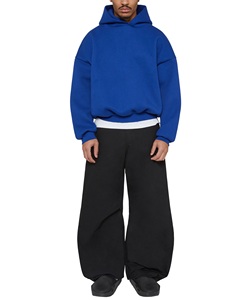 Jersey polar de algodón 100% para hombre, Sudadera con capucha de gran tamaño, Sudadera con capucha ultrasuave con bolsillos, suministro ODM de ajuste holgado de verano - Product Image 5