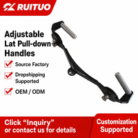 Poignée de tirage vertical réglable en acier, ensemble de 3 pièces, capacité de charge 7 kg, pour entraînement pectoral et dorsal sur machine à câble, accessoires de fitness