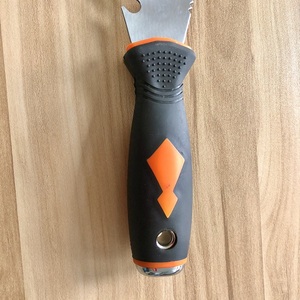 Multifunctional High Quality Painter's Tool Flexible <strong>Scraper</strong> Stainless Steel Rubber <strong>Handle</strong> Mirror Polished Putty Knife - Product Image 2