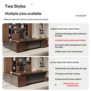 Bureau <span class=keywords><strong>de</strong></span> <span class=keywords><strong>direction</strong></span> durable et luxueux, moderne et écologique, avec rangement modulaire pour bureau, école, appartement - Product Image 2