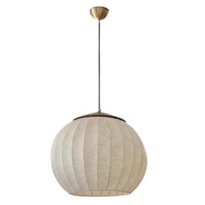 Lustre rond vintage français, luminaire de salle à manger, chambre à coucher, principal, style japonais Wabi-Sabi rétro, bureau, salon de thé - Product Image 5