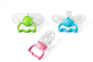 Sucette pour bébé sans BPA, en silicone écologique, avec motif de dessin animé, poignée pour les nouveau-nés de 0 à 12 mois - Product Image 2