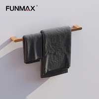 Ensembles d'accessoires de salle de bain commerciaux pour la maison : Porte-serviettes, porte-rouleau de papier, porte-brosse WC, crochet – Finition Cuivre Chromé