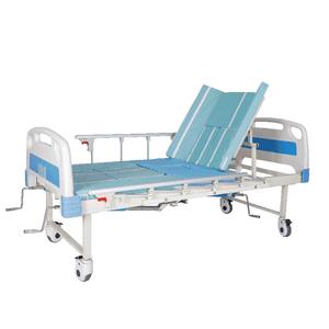 Cama china de buena calidad para pacientes, cama de hospital médica con 2 manivelas, cama de hospital con inclinación <span class=keywords><strong>lateral</strong></span> - Product Image 1