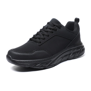 Zapatillas de deporte de cuero de talla grande 48, zapatos informales para hombre, zapatos de viaje al aire libre, zapatos para correr con suela suave y ligera, zapatos para hombre - Product Image 5