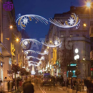 2D Across <b>Motif</b> LED Decorative <b>Lights</b> for Outdoor Bridge Christmas Festival Riverfront Seasonal Street Crossing Displays - Product Image 6