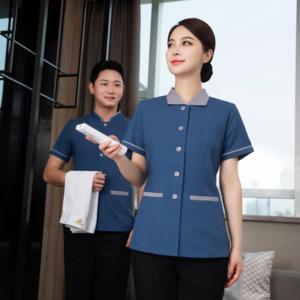 Uniformi Personalizzate per Addetti alle <span class=keywords><strong>Pulizie</strong></span> di Hotel, Unisex, con Logo Personalizzato - Product Image 6