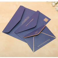 Enveloppes en papier doré de luxe personnalisées en gros pour OEM - Enveloppes imprimées en couleur pour cartes-cadeaux en plusieurs tailles standard