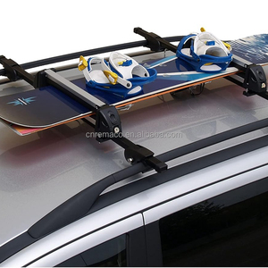 Portaesquís y Tablas de Snowboard Universal para <span class=keywords><strong>Techo</strong></span> - Portaesquís de Aluminio con Cierre para 4-6 Pares, Compatible con la Mayoría de Barras Transversales - Product Image 4