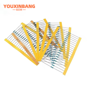 1/4W điện trở màng kim loại năm Băng 1% gói chính xác gồm 41 loại 20 miếng mỗi loại giá trị điện trở chung - Product Image 3